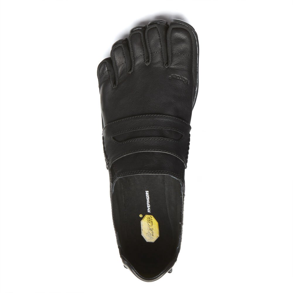 Vibram FiveFingers Herre Barfodet Sko Sort - Cvt-Leather - 6349HCSMK